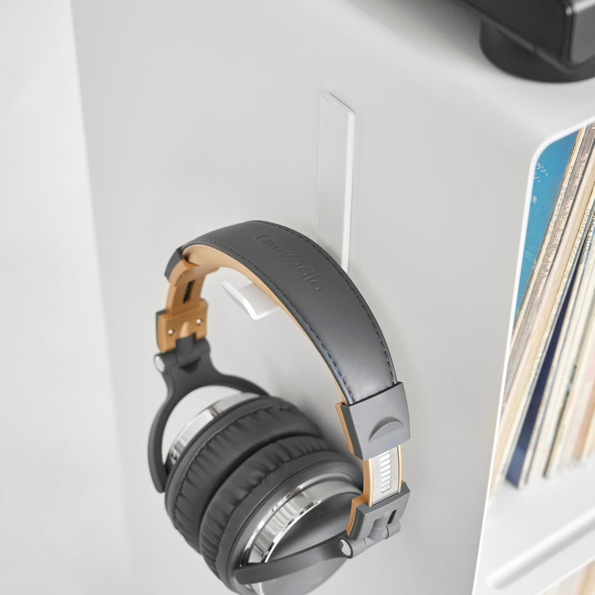 山崎実業 tower レコードラック タワー ( 4903208102292 タワーシリーズ ラック レコード 収納 ディスプレイラック 棚 スチール製 キャスター付き 飾り棚 見せる収納 飾る レコードプレーヤー 大容量 ) 【ブラック】 ブラック