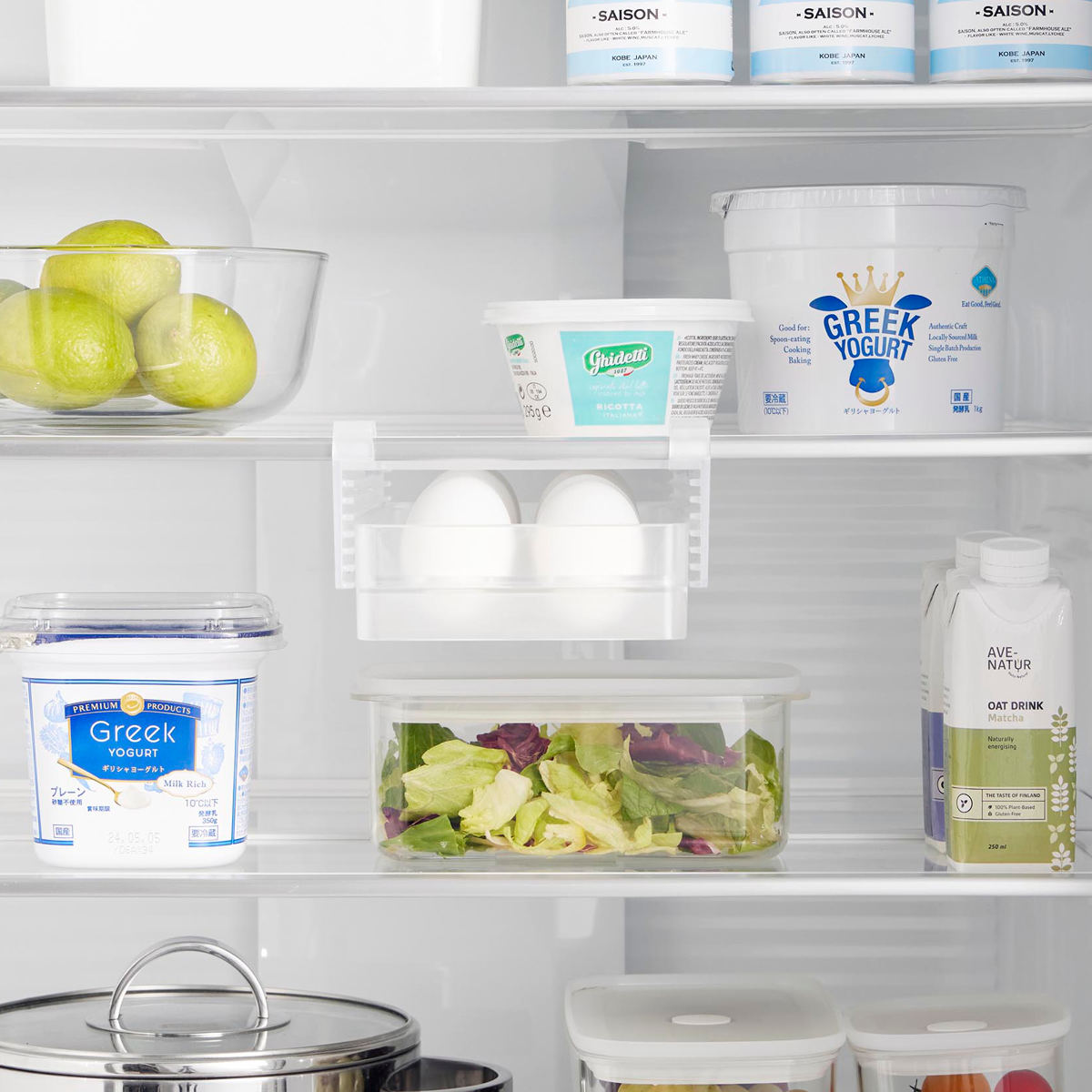 山崎実業 tower 冷蔵庫中棚下高さ調節卵ラック タワー S ( 4903208101080 タワーシリーズ 卵ラック 冷蔵庫中 棚下収納ラック 高さ調節可能 冷蔵庫 棚下 高さ調節できる 吊り下げ 収納 卵収納 たまご 卵 玉子 ) 【ブラック】 ブラック