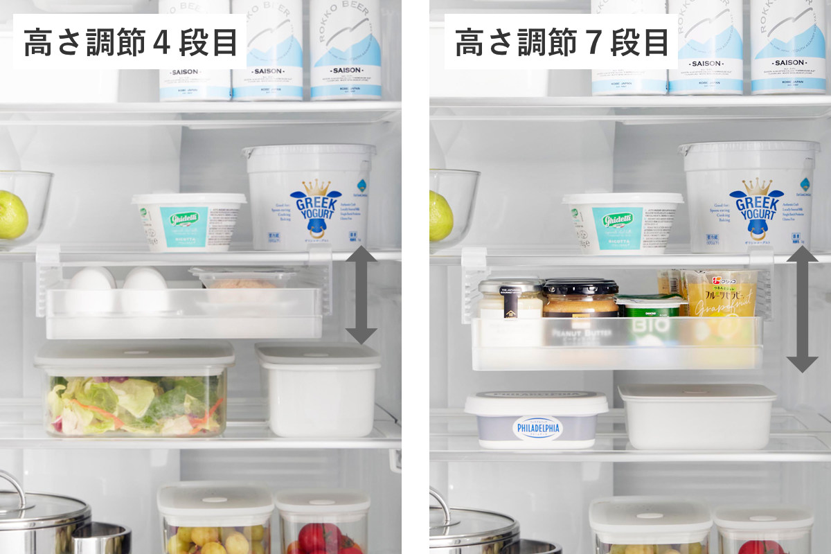 山崎実業 tower 冷蔵庫中棚下高さ調節卵ラック タワー L ( 4903208101127 タワーシリーズ 卵ラック 冷蔵庫中 棚下収納ラック 高さ調節可能 冷蔵庫 棚下 高さ調節できる 吊り下げ 収納 卵収納 たまご 卵 玉子 ) 【ホワイト】 ホワイト