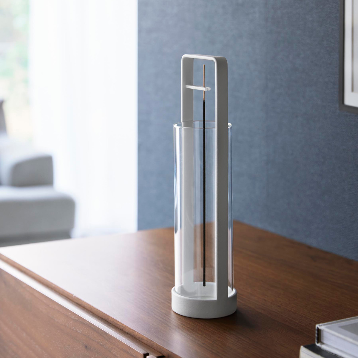 山崎実業 tower お香スタンド タワー 灰飛び防止カバー付き ( 4903208100137 タワーシリーズ お香立て インセンスホルダー 吊り下げ型 スタンド 線香立て 香立て 香炉 香 灰飛び防止 お香 インセンス ) 【ホワイト】 ホワイト