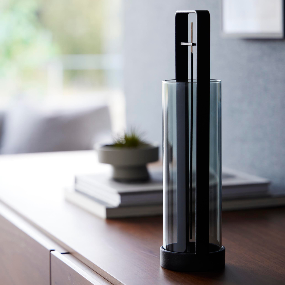 山崎実業 tower お香スタンド タワー 灰飛び防止カバー付き ( 4903208100137 タワーシリーズ お香立て インセンスホルダー 吊り下げ型 スタンド 線香立て 香立て 香炉 香 灰飛び防止 お香 インセンス ) 【ホワイト】 ホワイト