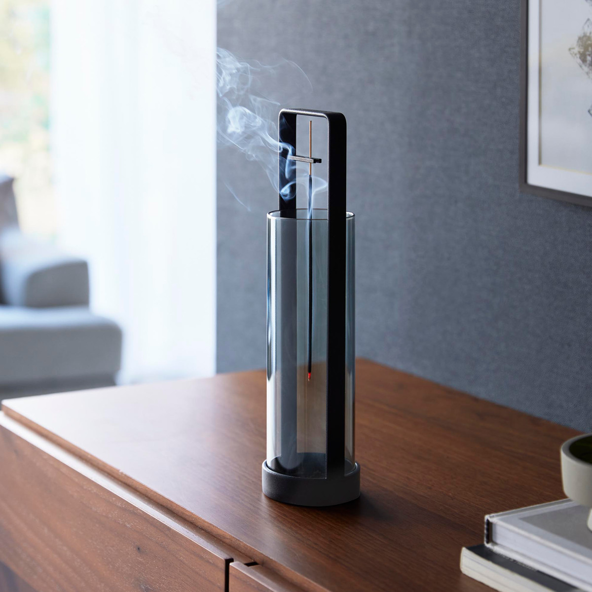 山崎実業 tower お香スタンド タワー 灰飛び防止カバー付き ( 4903208100137 タワーシリーズ お香立て インセンスホルダー 吊り下げ型 スタンド 線香立て 香立て 香炉 香 灰飛び防止 お香 インセンス ) 【ホワイト】 ホワイト