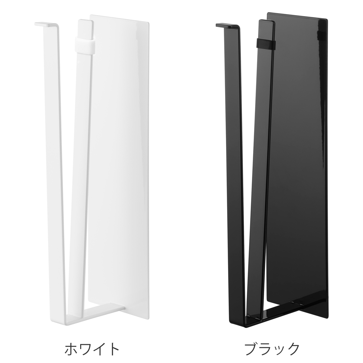 山崎実業 tower 片手でカットマグネットキッチンペーパーホルダー タワー 縦タイプ L ( 4903208102704 タワーシリーズ キッチンペーパーホルダー 壁面収納 マグネット 片手でカット 磁石 縦型 横型 冷蔵庫横 ) 【ホワイト】 ホワイト