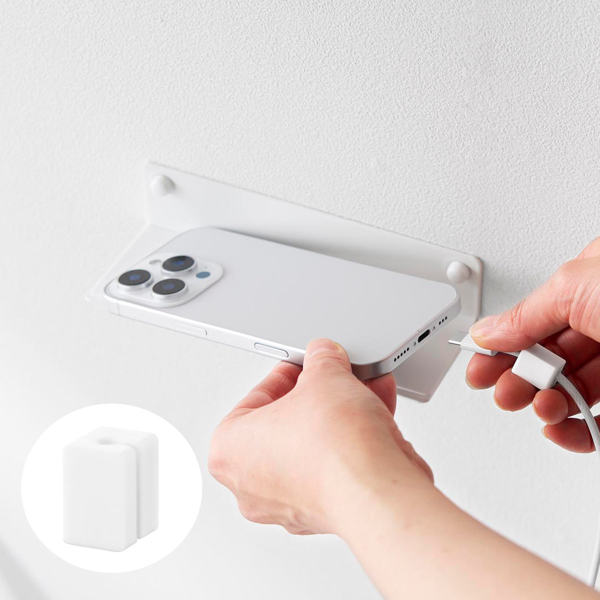 山崎実業 tower 壁付けメガネラック タワー ( 4903208104463 タワーシリーズ めがねラック メガネ 眼鏡 ラック 眼鏡ラック 壁付け メガネラック 石こうボードピン 浮かせる収納 浮かせて収納 壁面 壁面収納 小物 メガネ置き ) 【ブラック】 ブラック