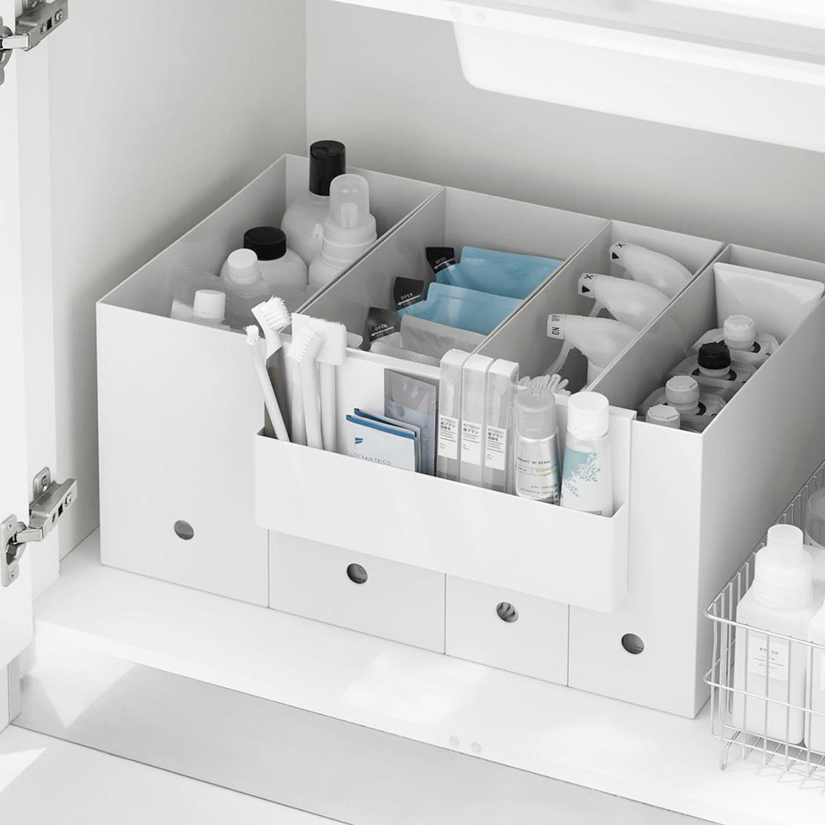 山崎実業 tower 引っ掛け収納ホルダー タワー ( 4903208103855 タワーシリーズ 収納ケース 引っ掛け 収納 浮かせる収納 浮かせて収納 収納ホルダー 小物入れ 小物収納 小物整理 ) 【ブラック】 ブラック