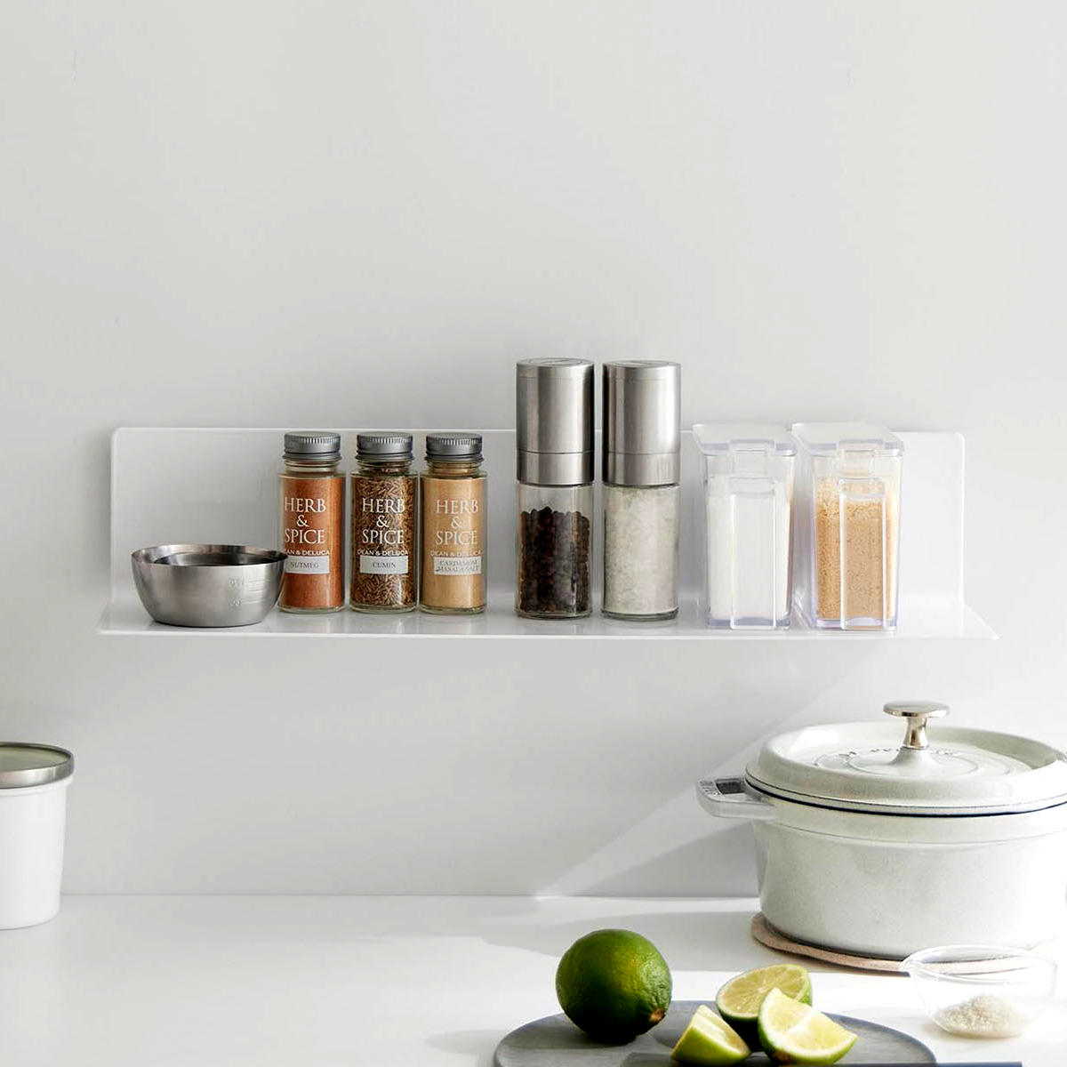 山崎実業 tower フィルムフックキッチン棚 タワー ワイド ( 4903208104104 タワーシリーズ 棚 キッチン 調味料ラック 壁面 キッチン収納 洗面所 壁面収納 ) 【ブラック】 ブラック