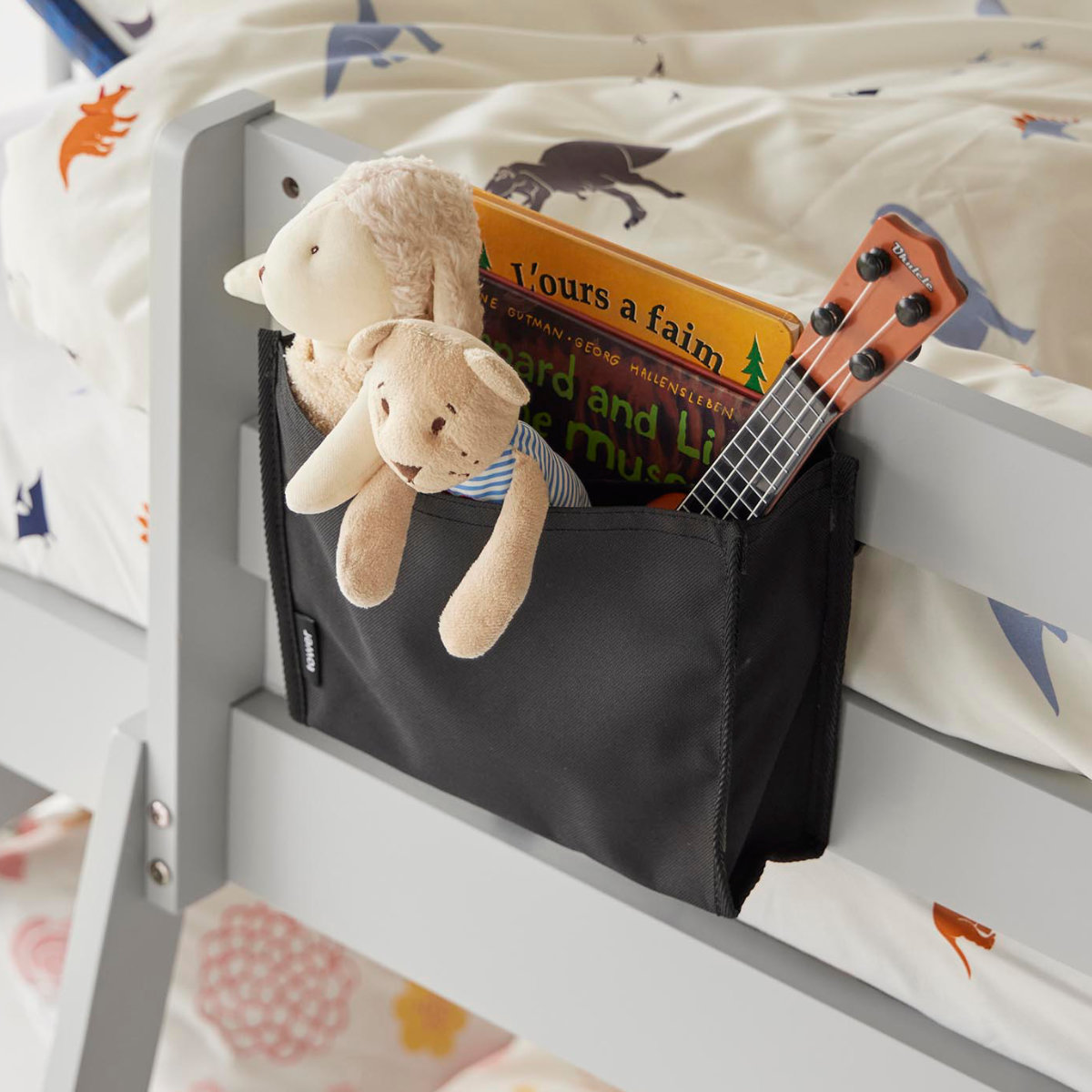 山崎実業 tower 洗濯カゴに取り付けるピンチ&ネット収納ポケット タワー ( 4903208104364 タワーシリーズ ピンチ収納 ネット収納 ランドリー 洗濯カゴに取り付ける ピンチ 洗濯ネット 収納ポケット 収納 小物 ) 【ブラック】 ブラック