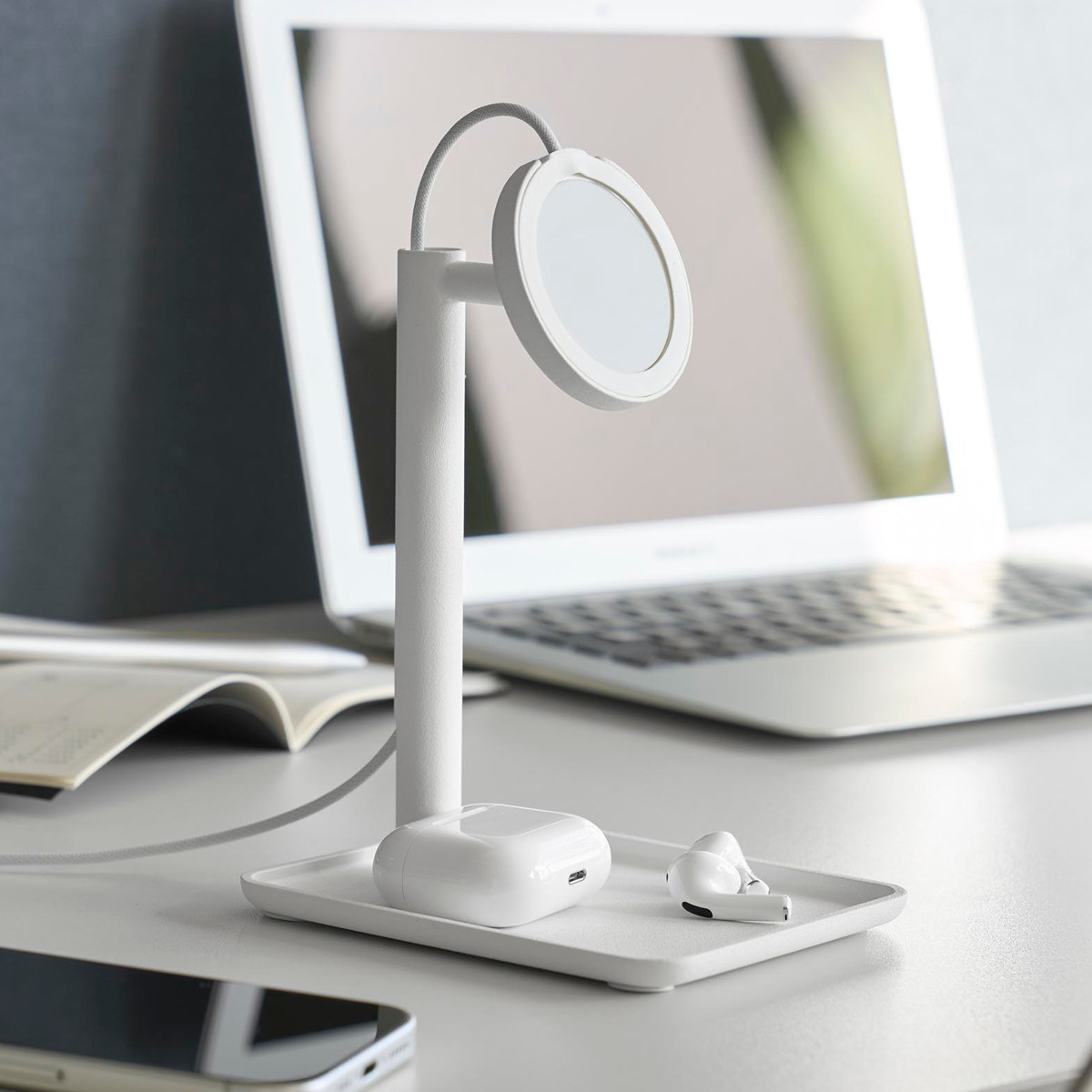 山崎実業 tower トレー付きスマートフォン充電スタンド タワー ( 4903208100885 タワーシリーズ スマホスタンド スマホ スマートフォン トレー付き スマートフォンスタンド 充電スタンド 携帯 ワイヤレス充電器 ) 【ブラック】 ブラック