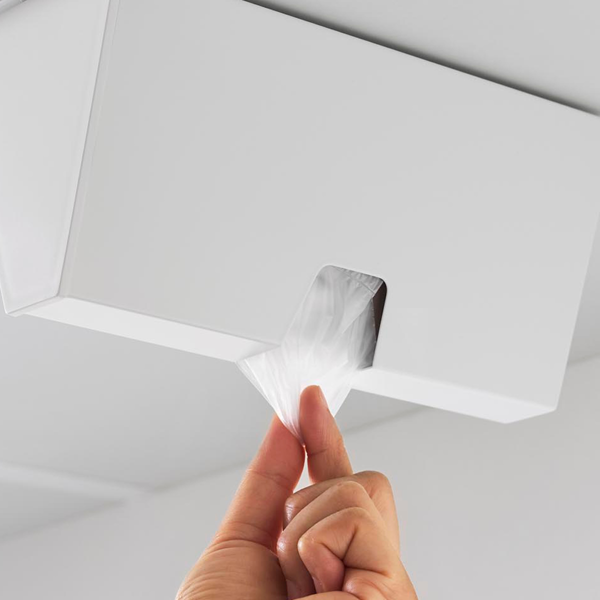 山崎実業 tower 戸棚下プラスチックバッグケース タワー ( 4903208102520 タワーシリーズ プラスチックバッグケース 収納ケース 収納 戸棚下 プラスチック バッグケース アイラップ アイラップケース ) 【ブラック】 ブラック