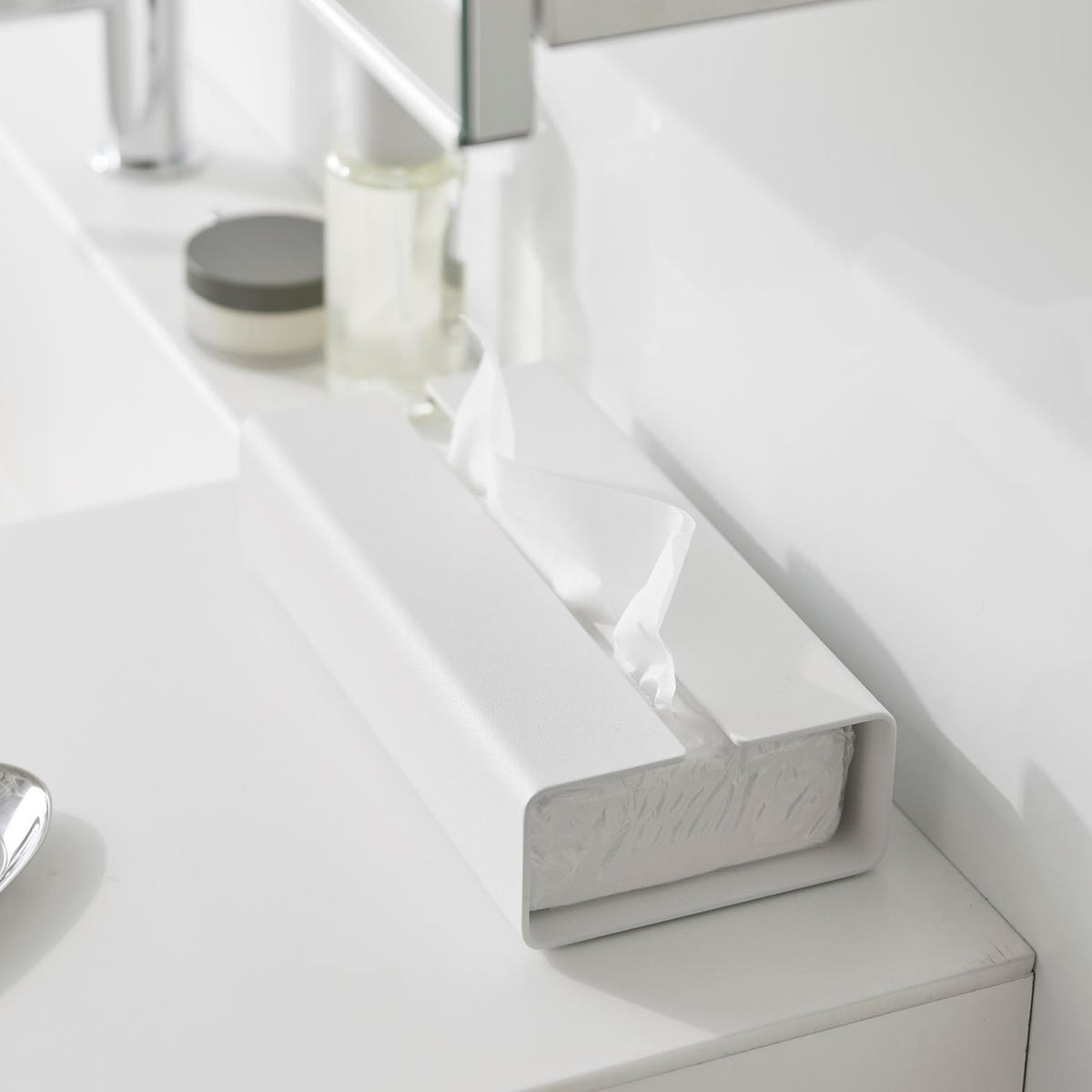 山崎実業 tower 入れ替え簡単ソフトパックティッシュケース タワー ( 4903208104500 タワーシリーズ ティッシュケース ソフトパックタイプ 入れ替え簡単 ソフトパックティッシュケース ソフトパック ) 【ブラック】 ブラック