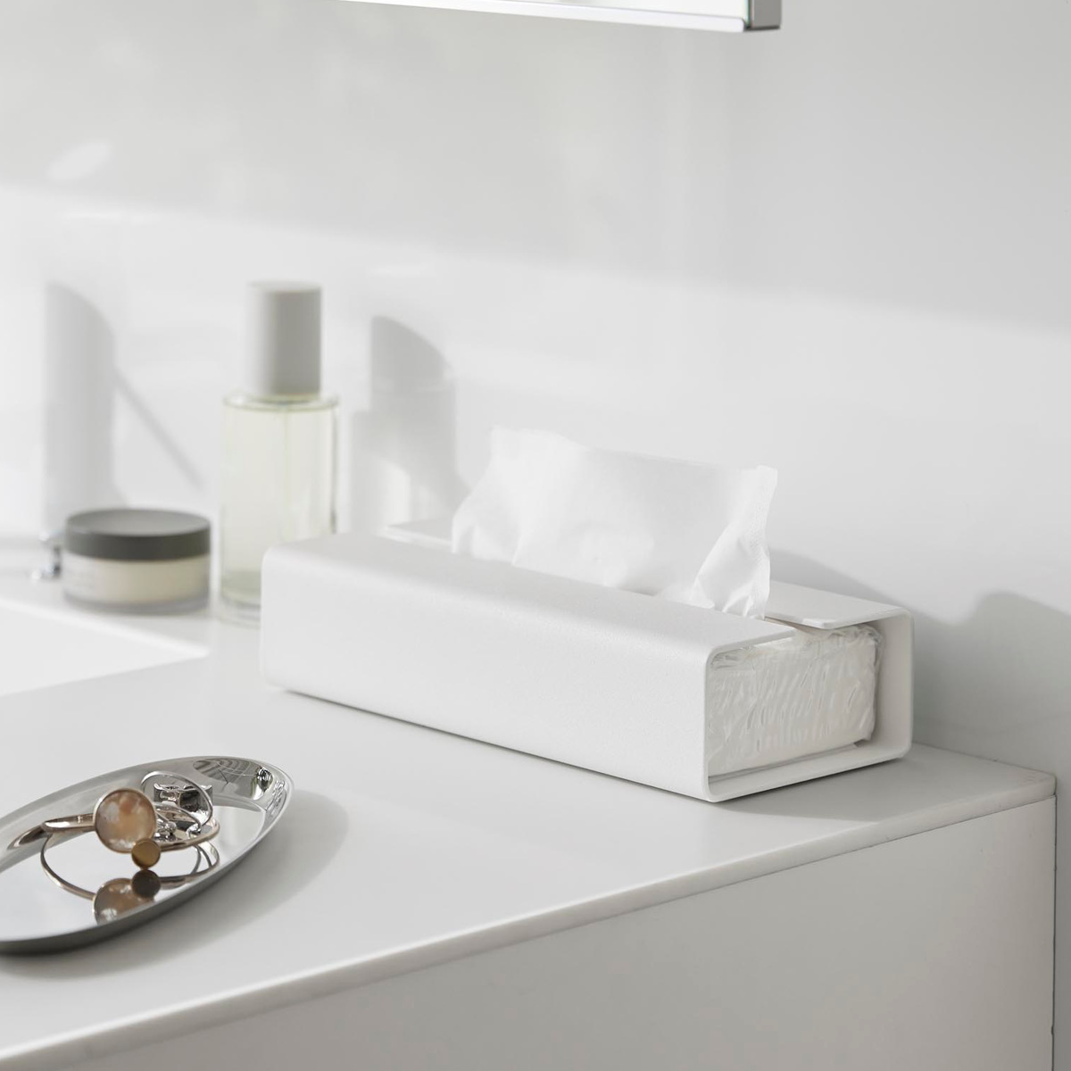 山崎実業 tower 入れ替え簡単ソフトパックティッシュケース タワー ( 4903208104500 タワーシリーズ ティッシュケース ソフトパックタイプ 入れ替え簡単 ソフトパックティッシュケース ソフトパック ) 【ブラック】 ブラック