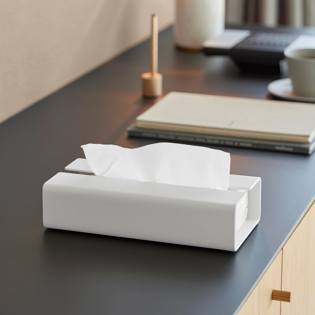 山崎実業 tower 入れ替え簡単ソフトパックティッシュケース タワー ( 4903208104500 タワーシリーズ ティッシュケース ソフトパックタイプ 入れ替え簡単 ソフトパックティッシュケース ソフトパック ) 【ブラック】 ブラック