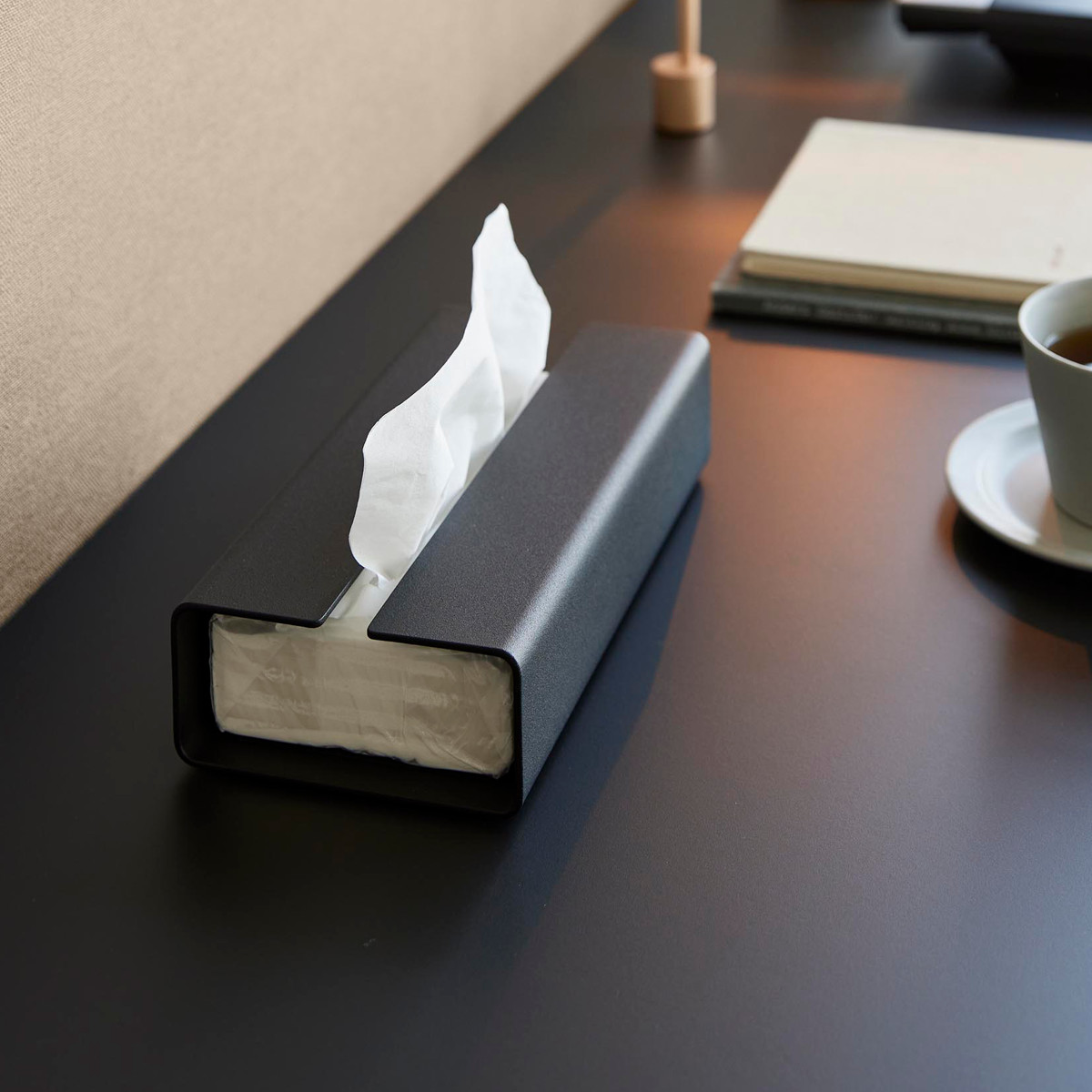 山崎実業 tower 入れ替え簡単ソフトパックティッシュケース タワー ( 4903208104500 タワーシリーズ ティッシュケース ソフトパックタイプ 入れ替え簡単 ソフトパックティッシュケース ソフトパック ) 【ブラック】 ブラック