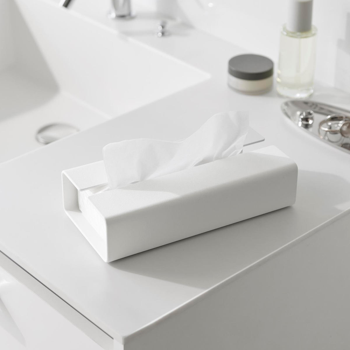 山崎実業 tower 入れ替え簡単ソフトパックティッシュケース タワー ( 4903208104500 タワーシリーズ ティッシュケース ソフトパックタイプ 入れ替え簡単 ソフトパックティッシュケース ソフトパック ) 【ブラック】 ブラック