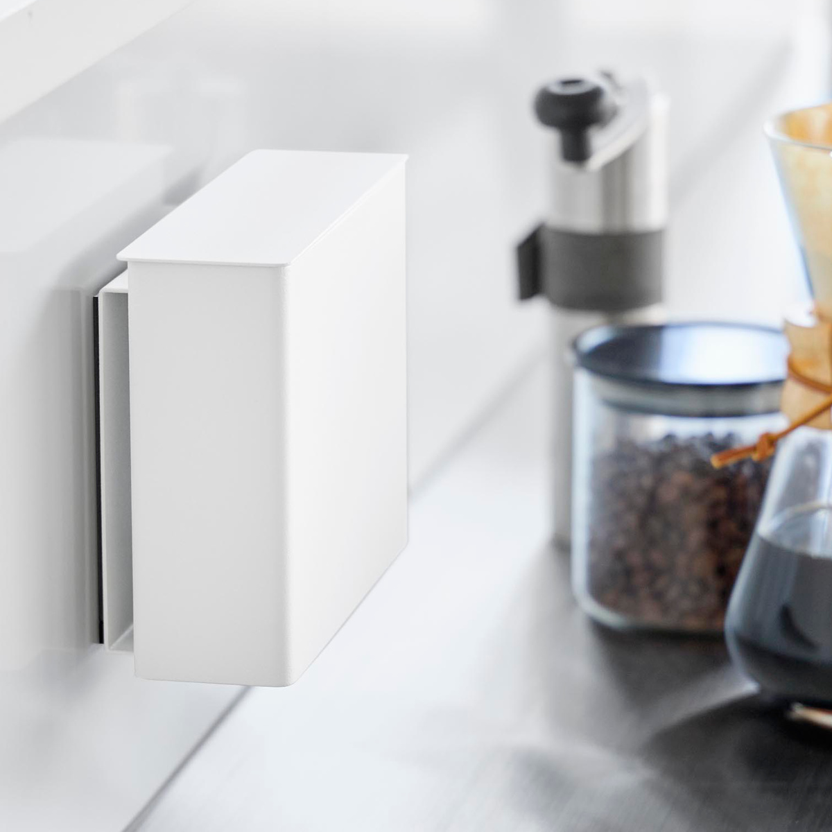 山崎実業 tower マグネットコーヒーペーパーフィルターケース タワー ( 4903208103305 タワーシリーズ コーヒーペーパーフィルターケース 磁石 マグネット コーヒー ペーパーフィルター ケース 紙フィルター ) 【ホワイト】 ホワイト