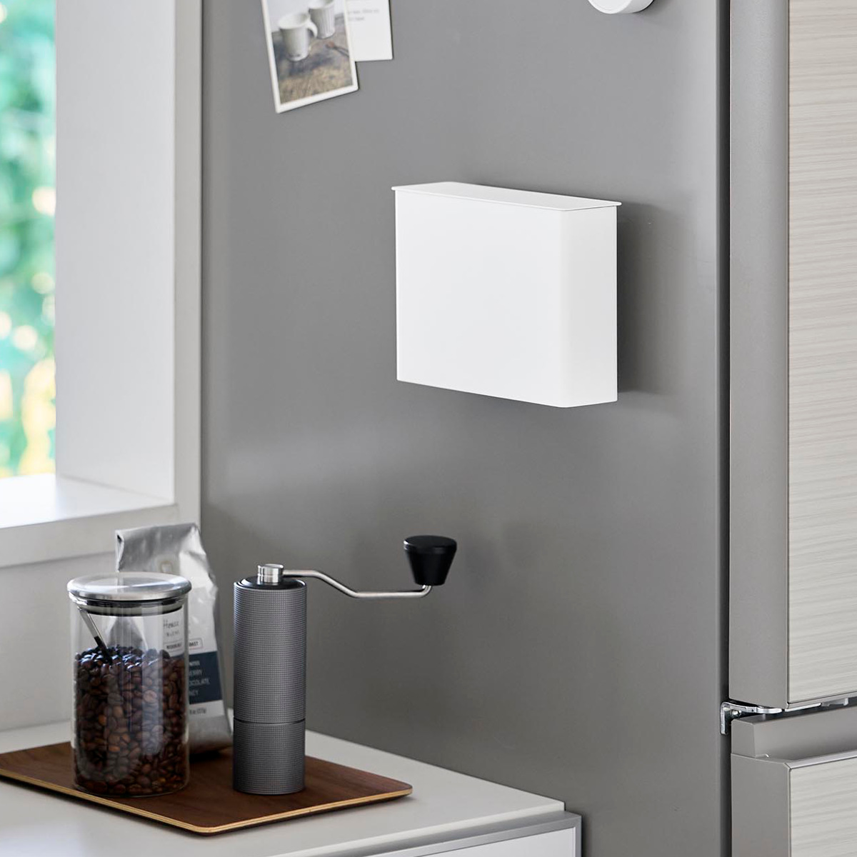 山崎実業 tower マグネットコーヒーペーパーフィルターケース タワー ( 4903208103305 タワーシリーズ コーヒーペーパーフィルターケース 磁石 マグネット コーヒー ペーパーフィルター ケース 紙フィルター ) 【ホワイト】 ホワイト