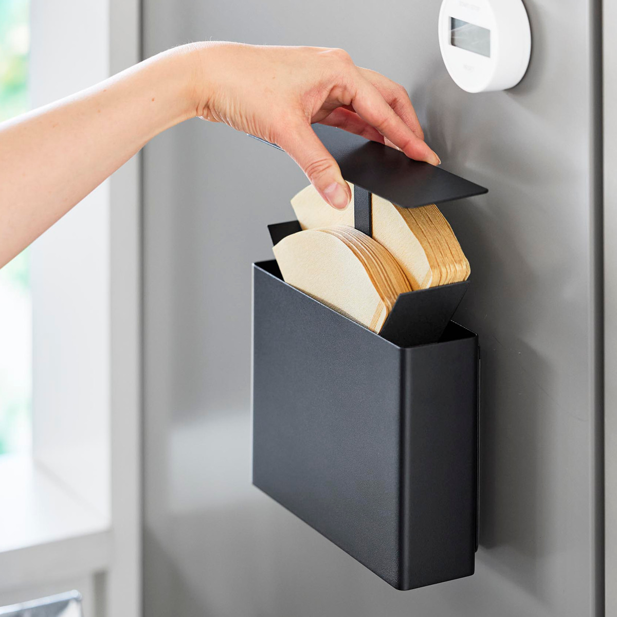 山崎実業 tower マグネットコーヒーペーパーフィルターケース タワー ( 4903208103305 タワーシリーズ コーヒーペーパーフィルターケース 磁石 マグネット コーヒー ペーパーフィルター ケース 紙フィルター ) 【ホワイト】 ホワイト