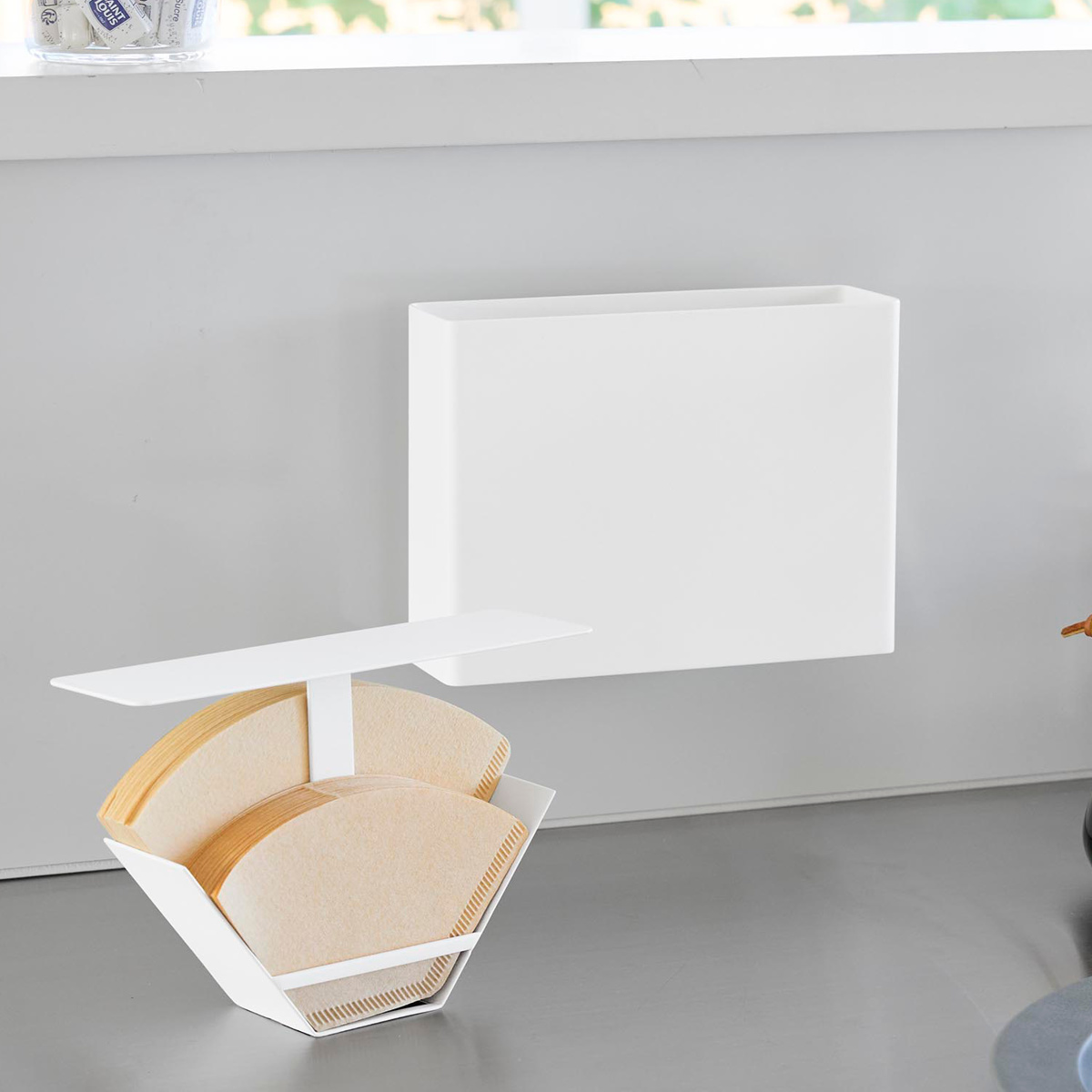 山崎実業 tower マグネットコーヒーペーパーフィルターケース タワー ( 4903208103305 タワーシリーズ コーヒーペーパーフィルターケース 磁石 マグネット コーヒー ペーパーフィルター ケース 紙フィルター ) 【ホワイト】 ホワイト