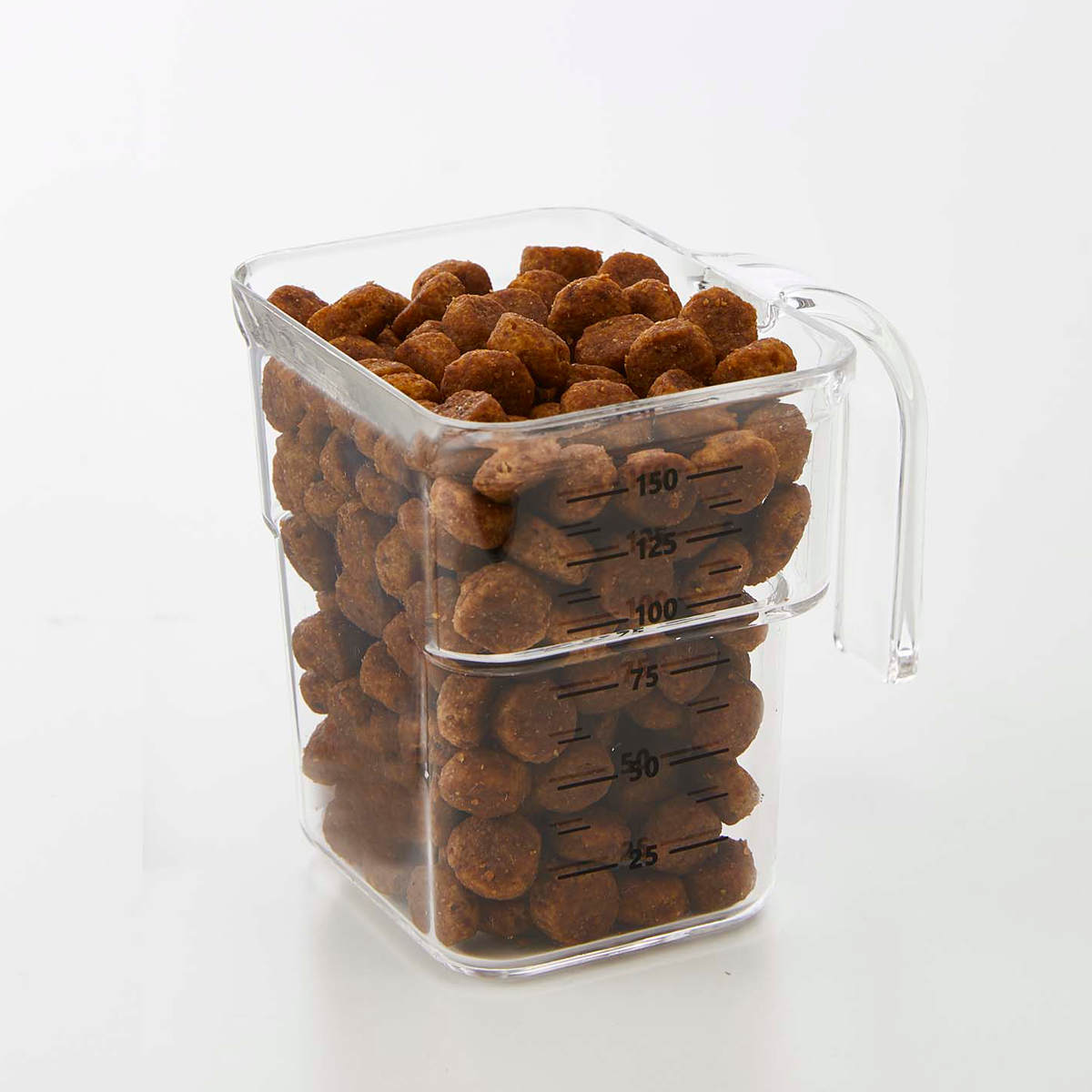 山崎実業 nooks 密閉ペットフードストッカー ヌークス 1.5kg 計量カップ付 ( 4903208056090 ヌークシリーズ ペットフード ストッカー ペット フード 密閉 保存 容器 ドッグフード キャットフード エサ入れ ケース ペット用品 ) 【ホワイト】 ホワイト