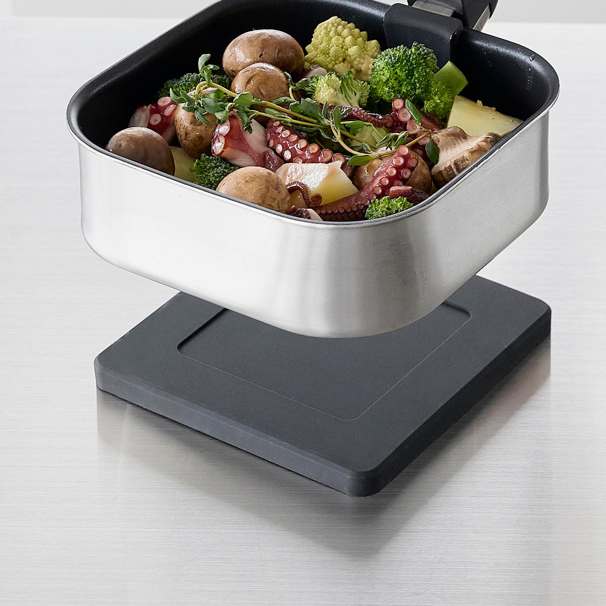 山崎実業 tower マグネットシリコーン鍋敷き 角型 タワー ( 4903208103206 タワーシリーズ 鍋敷き なべ敷き 鍋敷 鍋しき シリコン 磁石 マグネット シリコーン シリコーン鍋敷き 四角 シリコン鍋敷き 耐熱 ) 【ブラック】 ブラック