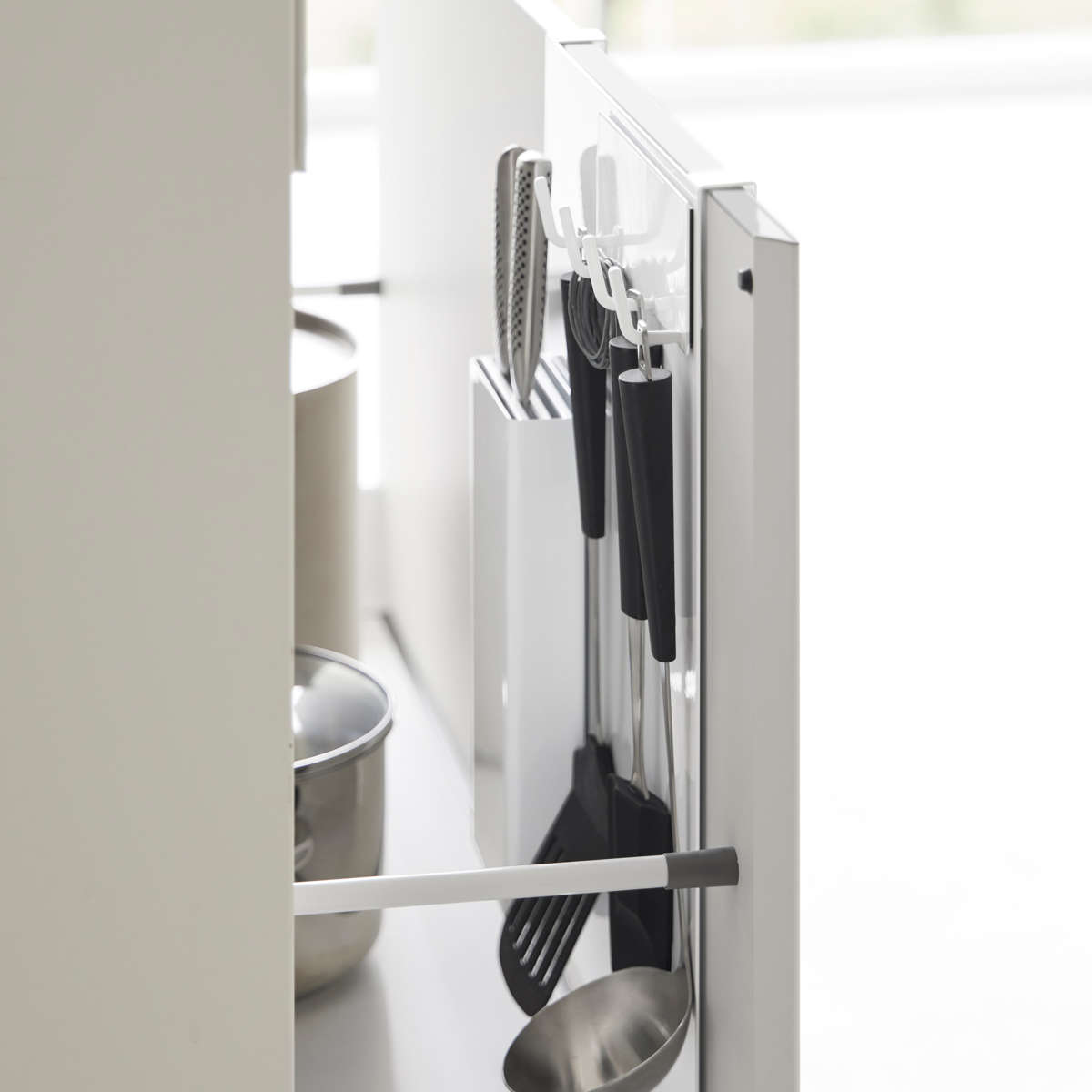 山崎実業 tower シンク扉スチールパネル タワー ( 4903208107839 タワーシリーズ スチールパネル キッチン 収納 マグネットボード シンク扉 パネル マグネット収納 キッチン収納 ) 【ブラック】 ブラック