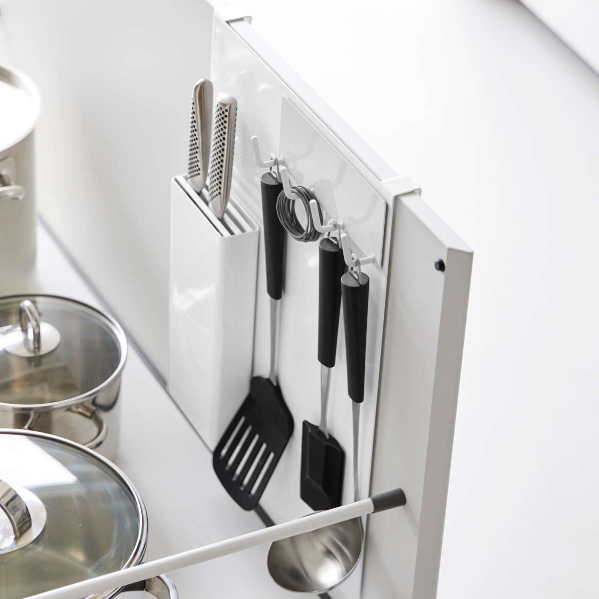 山崎実業 tower シンク扉スチールパネル タワー ( 4903208107839 タワーシリーズ スチールパネル キッチン 収納 マグネットボード シンク扉 パネル マグネット収納 キッチン収納 ) 【ブラック】 ブラック