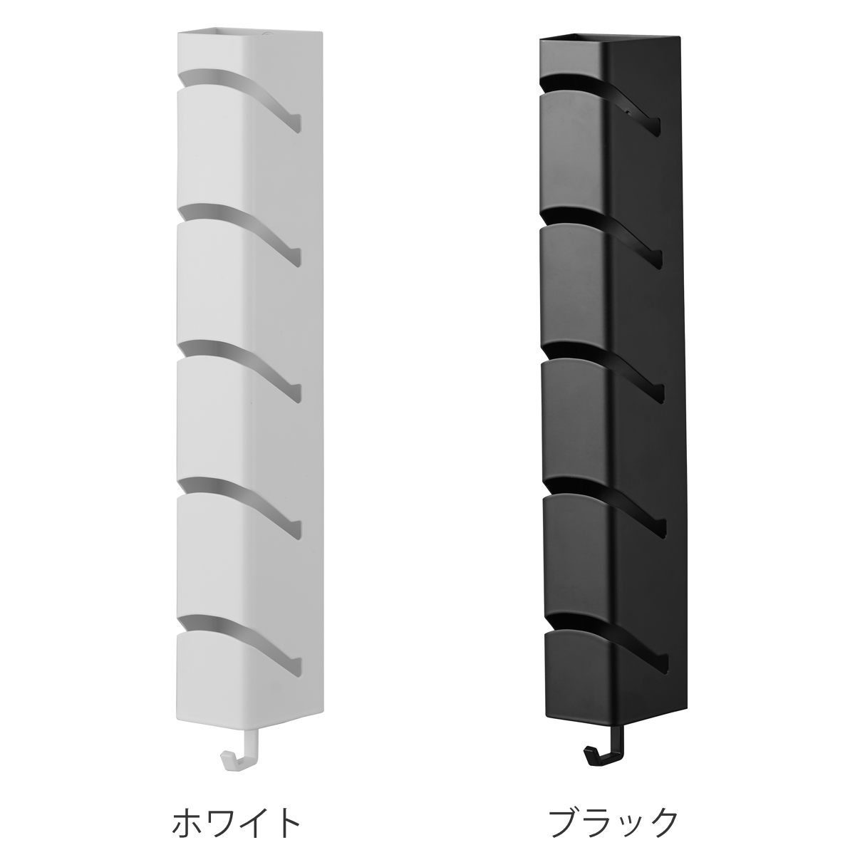 山崎実業 tower 壁付け キャップホルダー タワー 5連 ( 4903208111829 タワーシリーズ 帽子ホルダー 帽子掛け キャップ掛け 帽子収納 キャップ収納 ぼうし 帽子 キャップ 5連ホルダー ) 【ホワイト】 ホワイト