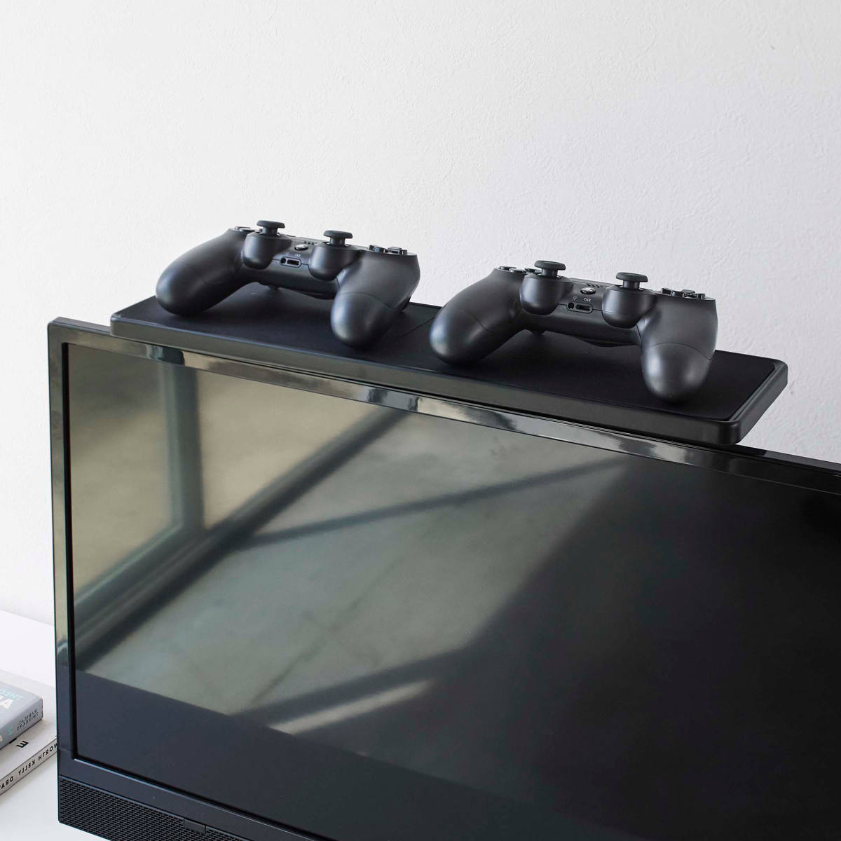 山崎実業 smart テレビ上ラック スマート ワイド40 ( 4903208048811 テレビ上 テレビ 上 テレビ上収納 収納ラック リモコン ルーター スピーカー 収納 TV リモコンラック 一時置き シンプル おしゃれ メガネ コントローラー ゲーム )