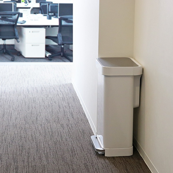 正規品 ゴミ箱 シンプルヒューマン ペダル式 ふた付き simplehuman 45L ホワイト レクタンギュラーステップダストボックス ( 分別 ごみ箱 キッチン スリム ダストボックス ステンレス おしゃれ 45 リットル )