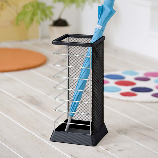 傘立て Xチェンジ 角型 ブラック ( 傘 スタンド 玄関 収納 アンブレラホルダー かさ立て カサ立て おしゃれ エントランス 山崎実業 )