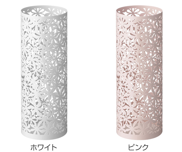 dショッピング |傘立て フラワー 円筒形 花柄 アンブレラ