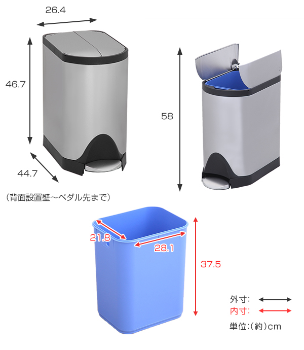 dショッピング |□在庫限り・入荷なし□ 正規品 ゴミ箱 シンプル