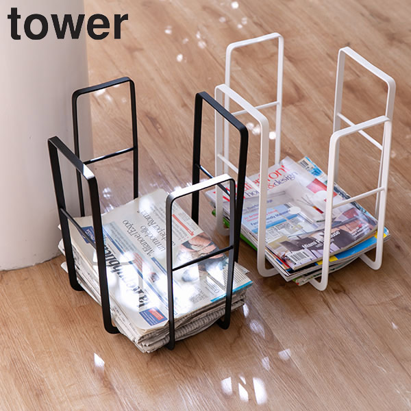 dショッピング |新聞 ストッカー ラック 幅35×奥行27.5×高さ35cm ニューズラック tower タワー 白 黒 山崎実業（ ホワイト  ブラック 収納 新聞ストッカー 雑誌 新聞紙 整理 新聞ラック マガジン 新聞紙ストッカー 雑誌ストッカー おしゃれ ） 【 ホワイト 】 |  カテゴリ ...