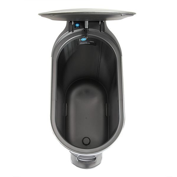 正規品 ゴミ箱 シンプルヒューマン simplehuman 45L スリムステップカン ステンレス ふた付き ( ダストボックス ごみ箱 キッチン スリム ペダル くずかご おしゃれ 袋 見えない 45 リットル リビング )