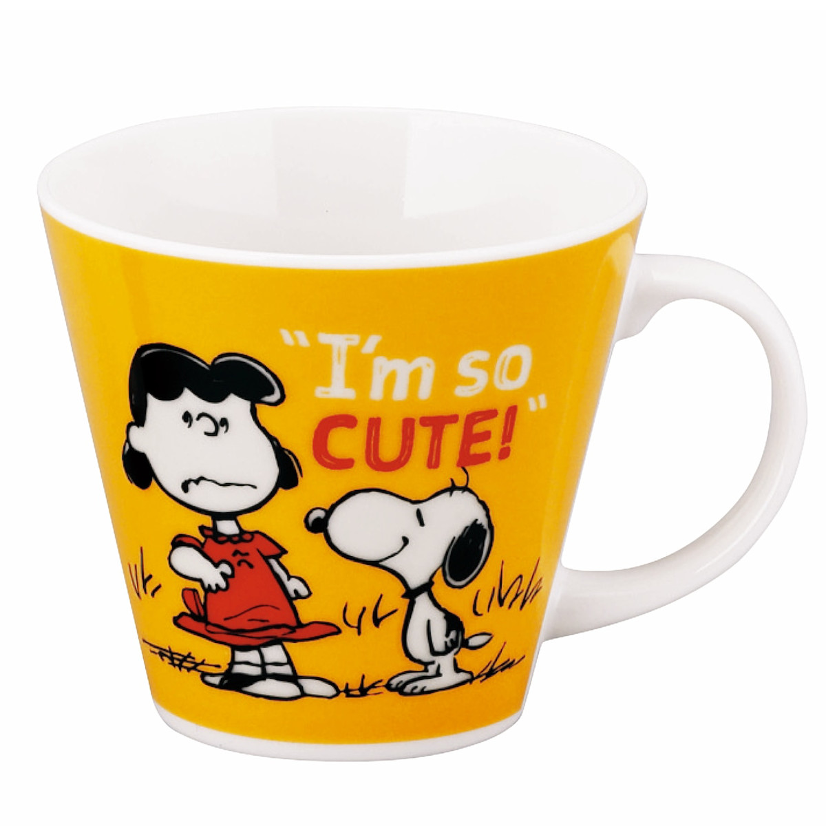 マグカップ マグ スヌーピー ( 340ml 電子レンジ対応 食洗機対応 磁器 日本製 マグコップ カップ 食器 コミックレトロ キャラクター かわいい プレゼント ギフト ) 【オレンジ】 オレンジ