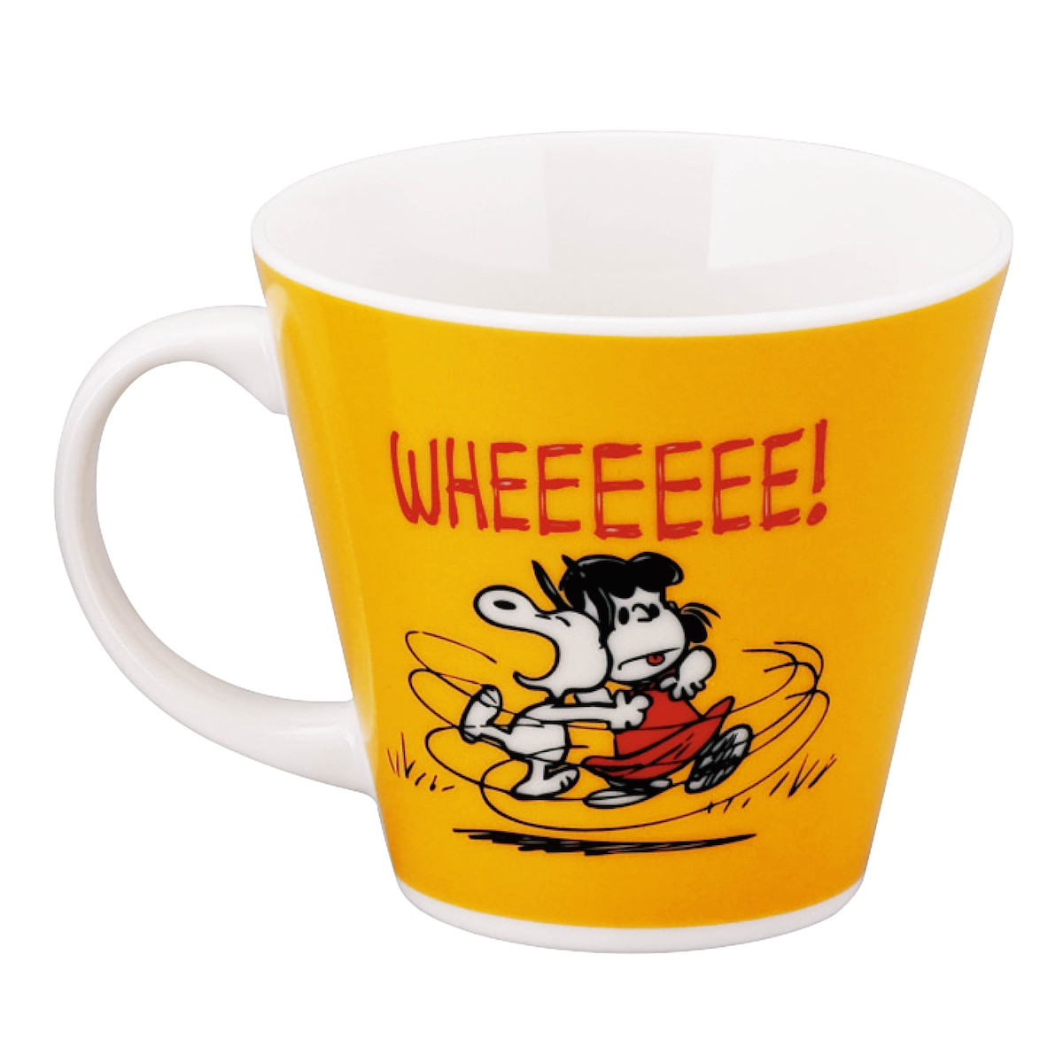 マグカップ マグ スヌーピー ( 340ml 電子レンジ対応 食洗機対応 磁器 日本製 マグコップ カップ 食器 コミックレトロ キャラクター かわいい プレゼント ギフト ) 【オレンジ】 オレンジ