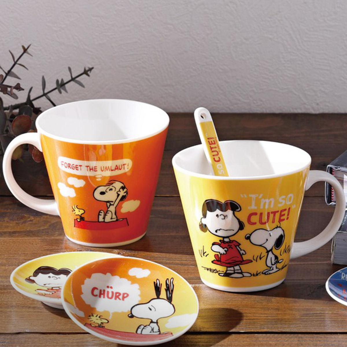 マグカップ マグ スヌーピー ( 340ml 電子レンジ対応 食洗機対応 磁器 日本製 マグコップ カップ 食器 コミックレトロ キャラクター かわいい プレゼント ギフト ) 【オレンジ】 オレンジ