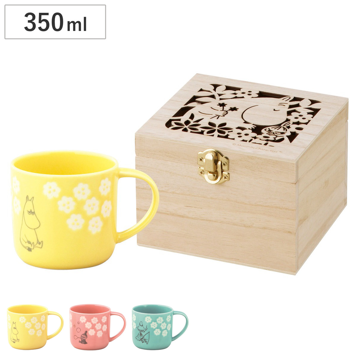 マグカップ MOOMIN 木箱入マグ （ 350ml 食洗機対応 電子レンジ対応 磁器 日本製 マグ マグコップ カップ 食器 ムーミン 北欧 かわいい おしゃれ プレゼント ギフト キャラクター ） 【リトルミイ】