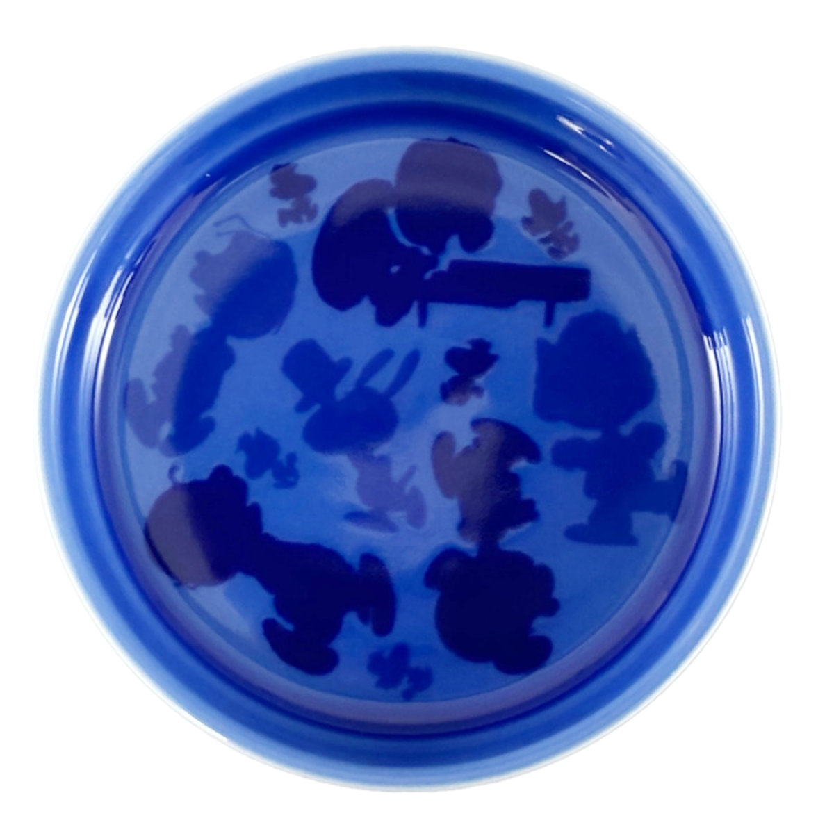 プレート PEANUTS プチプレートブルー ( 6cm 有田焼 磁器 皿 小皿 豆皿 小 小さい 醤油皿 和菓子 お菓子 食器 日本製 スヌーピー キャラクター かわいい おしゃれ 和モダン )