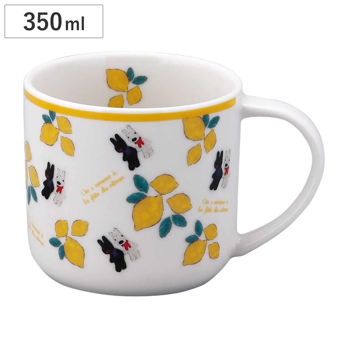 マグカップ リサとガスパール マグ シトロン ( 350ml 食洗機対応 電子レンジ対応 磁器 マグコップ カップ 食器 日本製 リサ ガスパール キャラクター かわいい おしゃれ )