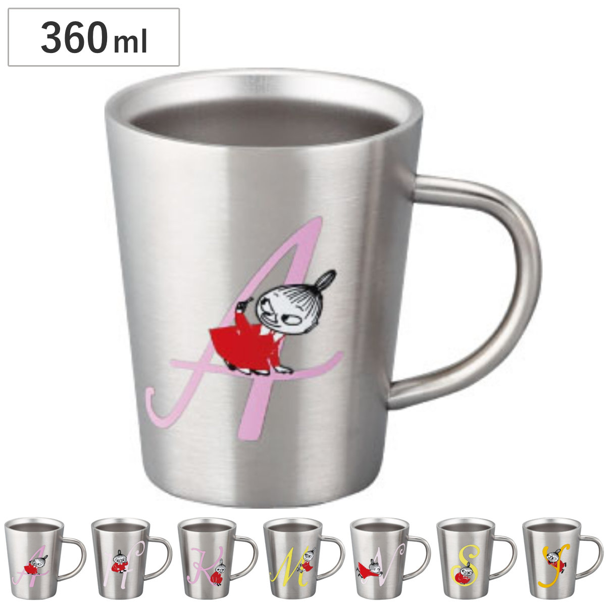 マグカップ MOOMIN 二重マグ （ 360ml 保温 保冷 ステンレス マグ マグコップ カップ 食器 ムーミン リトルミイ ミイ おしゃれ シンプル 北欧 キャラクター かわいい ） 【H】