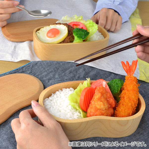 お弁当箱 くりぬき弁当箱 ビーンズ 430ml 一段 木製 ( 和風弁当箱 木 弁当箱 弁当 お弁当 1段 天然木 かわいい おしゃれ くりぬき ランチボックス シンプル 和風 おべんとう箱 一段弁当箱 )