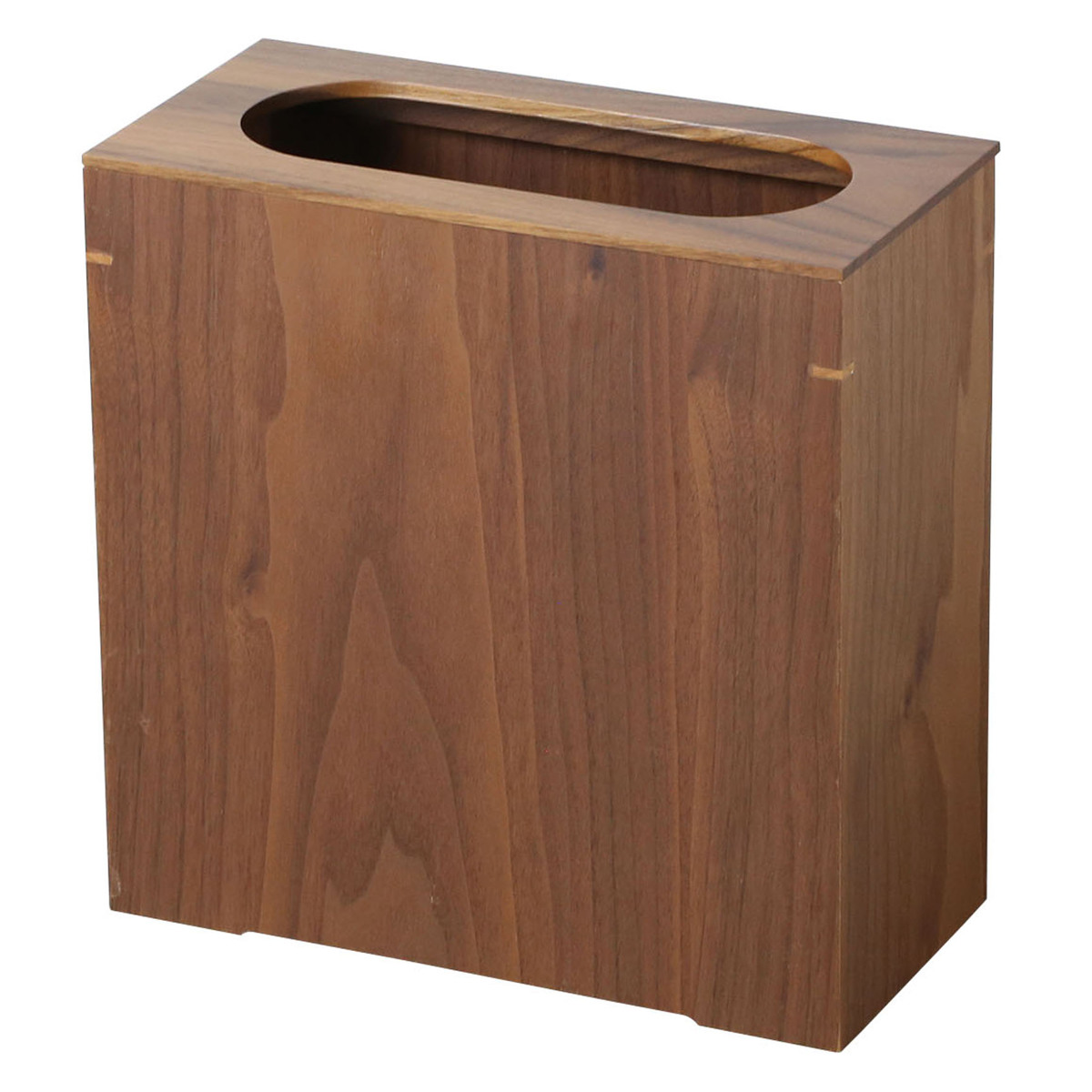 ゴミ箱 スリム ウォールナット 日本製 アルダー 客室 ( ごみ箱 くず入れ 高さ28.3cm 角型 天然木 コンパクト ブラウン 袋が見えにくい インテリア シンプル モダン 和室 )