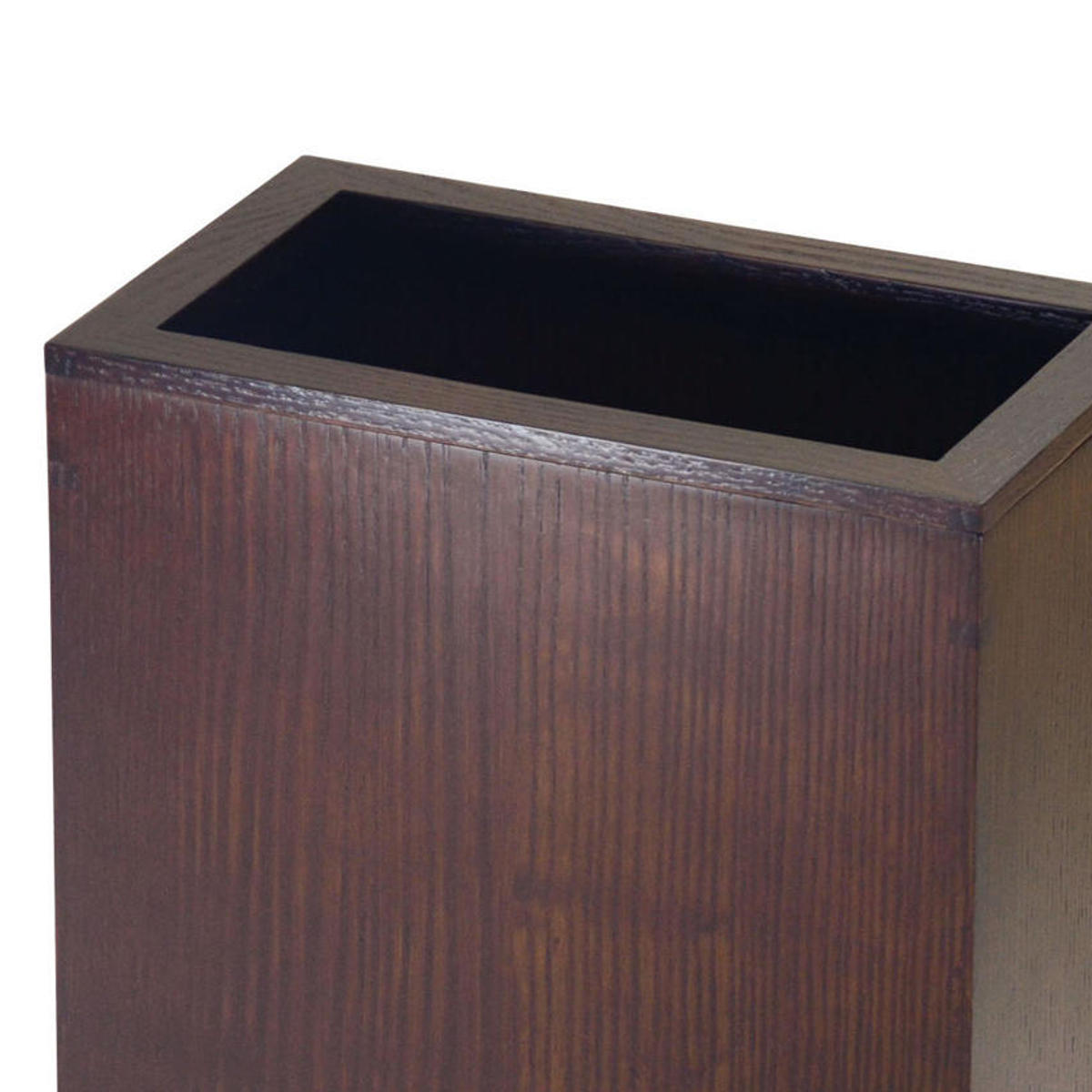 ゴミ箱 大 日本製 木製 中枠付き ( ごみ箱 天然木 角型 タモ材 小型 スリム ナチュラル おしゃれ 袋が見えにくい インテリア シンプル モダン ) 【ブラウン】 ブラウン