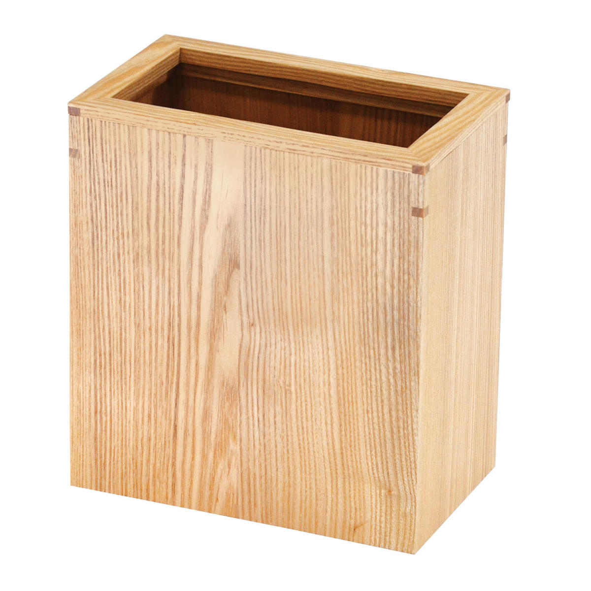 ゴミ箱 大 日本製 木製 中枠付き ( ごみ箱 天然木 角型 タモ材 小型 スリム ナチュラル おしゃれ 袋が見えにくい インテリア シンプル モダン ) 【ブラウン】 ブラウン