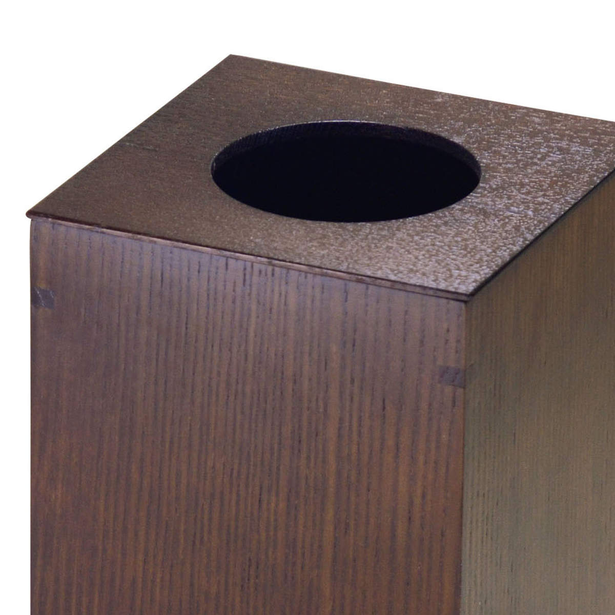 ゴミ箱 中 日本製 木製 中枠付き ( ごみ箱 天然木 角型 タモ材 小型 スリム ナチュラル おしゃれ 袋が見えにくい インテリア シンプル モダン ) 【ブラック】 ブラック