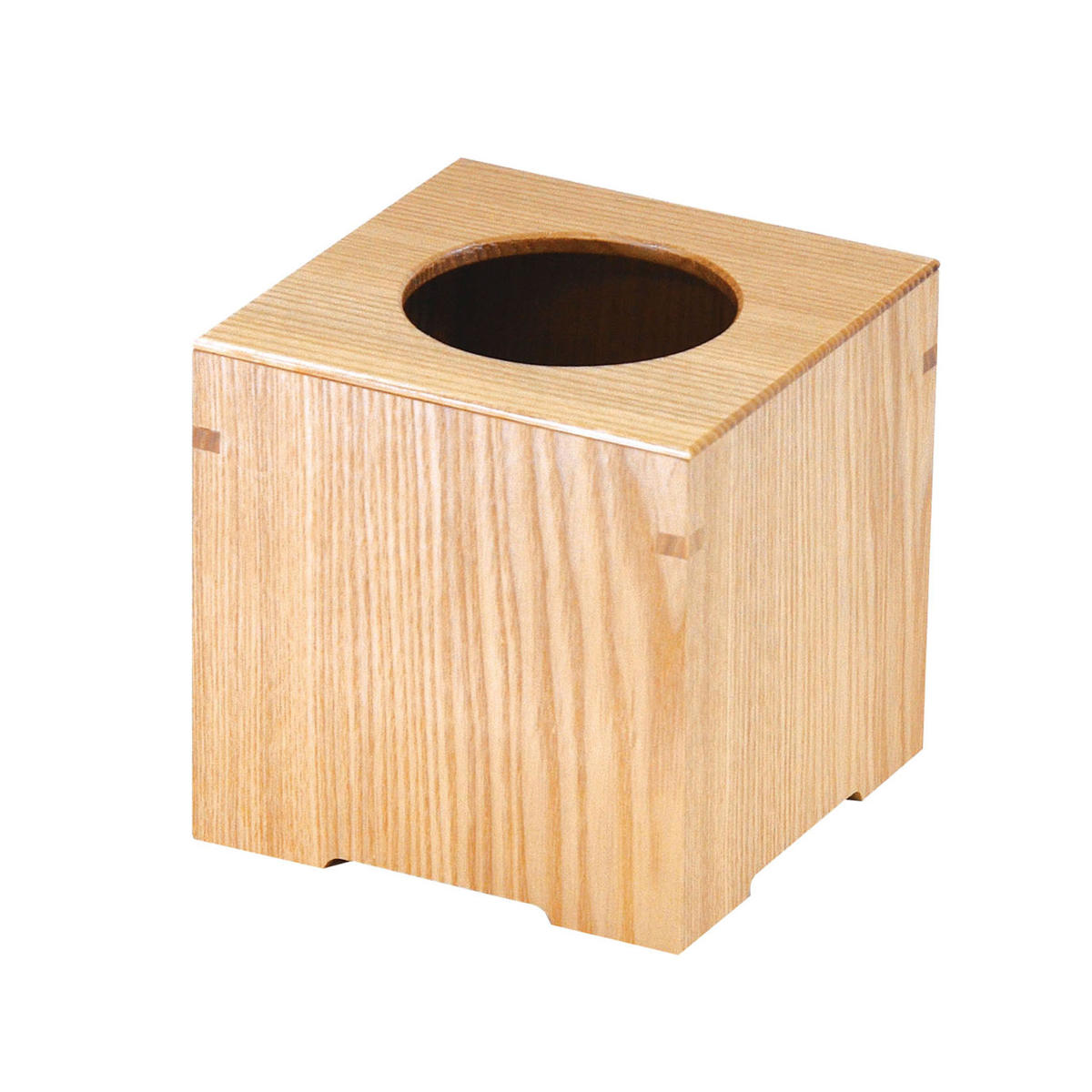 ゴミ箱 小 日本製 木製 中枠付き ( ごみ箱 天然木 角型 タモ材 小型 四角 ナチュラル おしゃれ メイク用 卓上 インテリア シンプル モダン ) 【ブラウン】 ブラウン