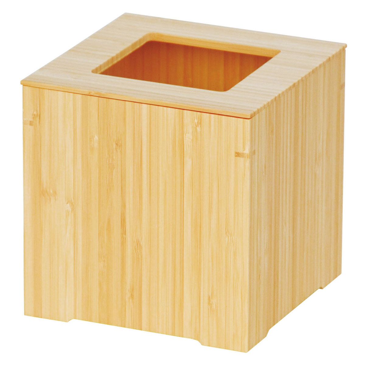 ゴミ箱 竹 日本製 小 旅館 ( ごみ箱 くず入れ 高さ15cm 角型 竹製 小型 コンパクト 袋が見えにくい インテリア シンプル モダン 和室 ) 【ブラウン】 ブラウン