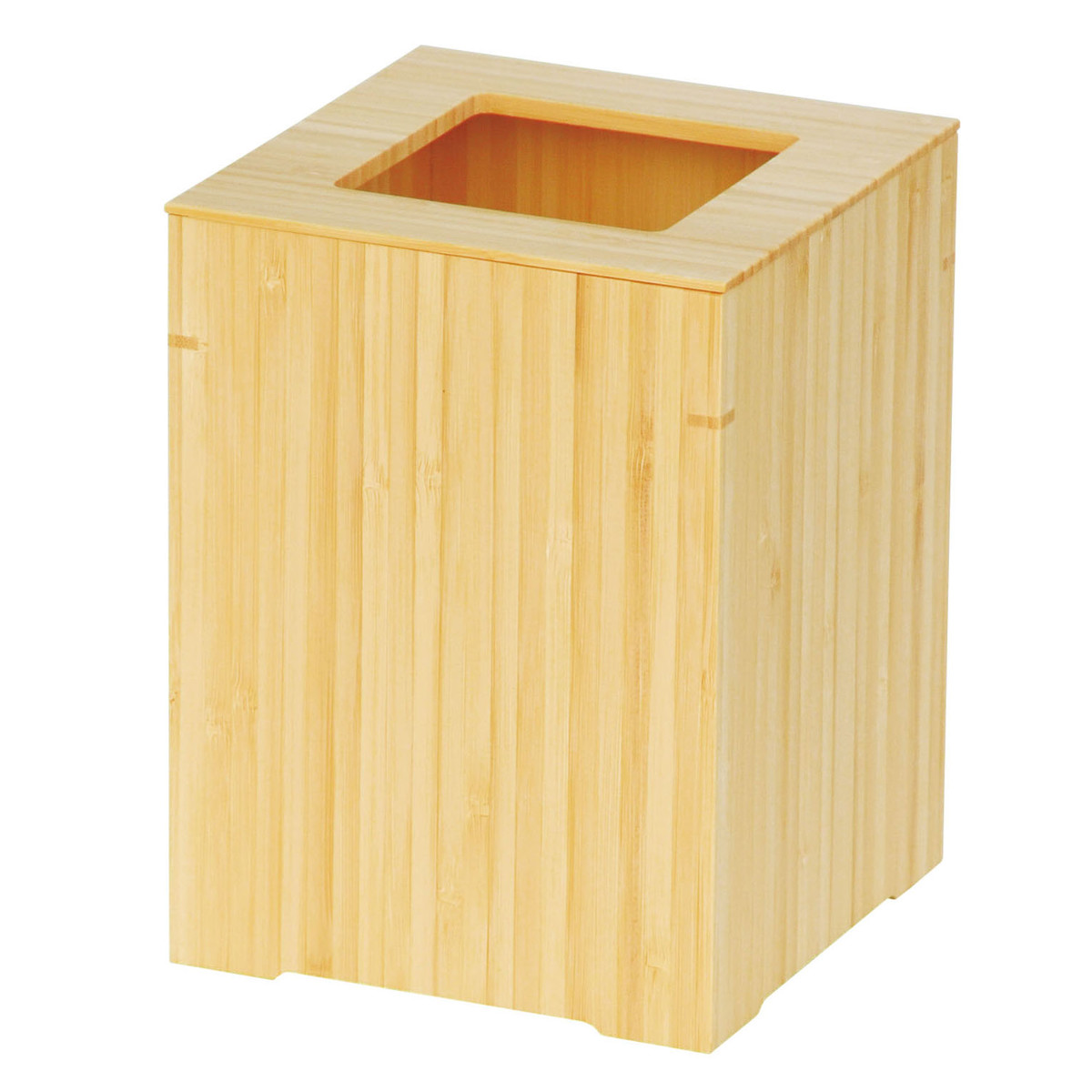 ゴミ箱 竹 日本製 中 旅館 ( ごみ箱 くず入れ 高さ20cm 角型 竹製 小型 コンパクト 袋が見えにくい インテリア シンプル モダン 和室 ) 【ナチュラル】 ナチュラル