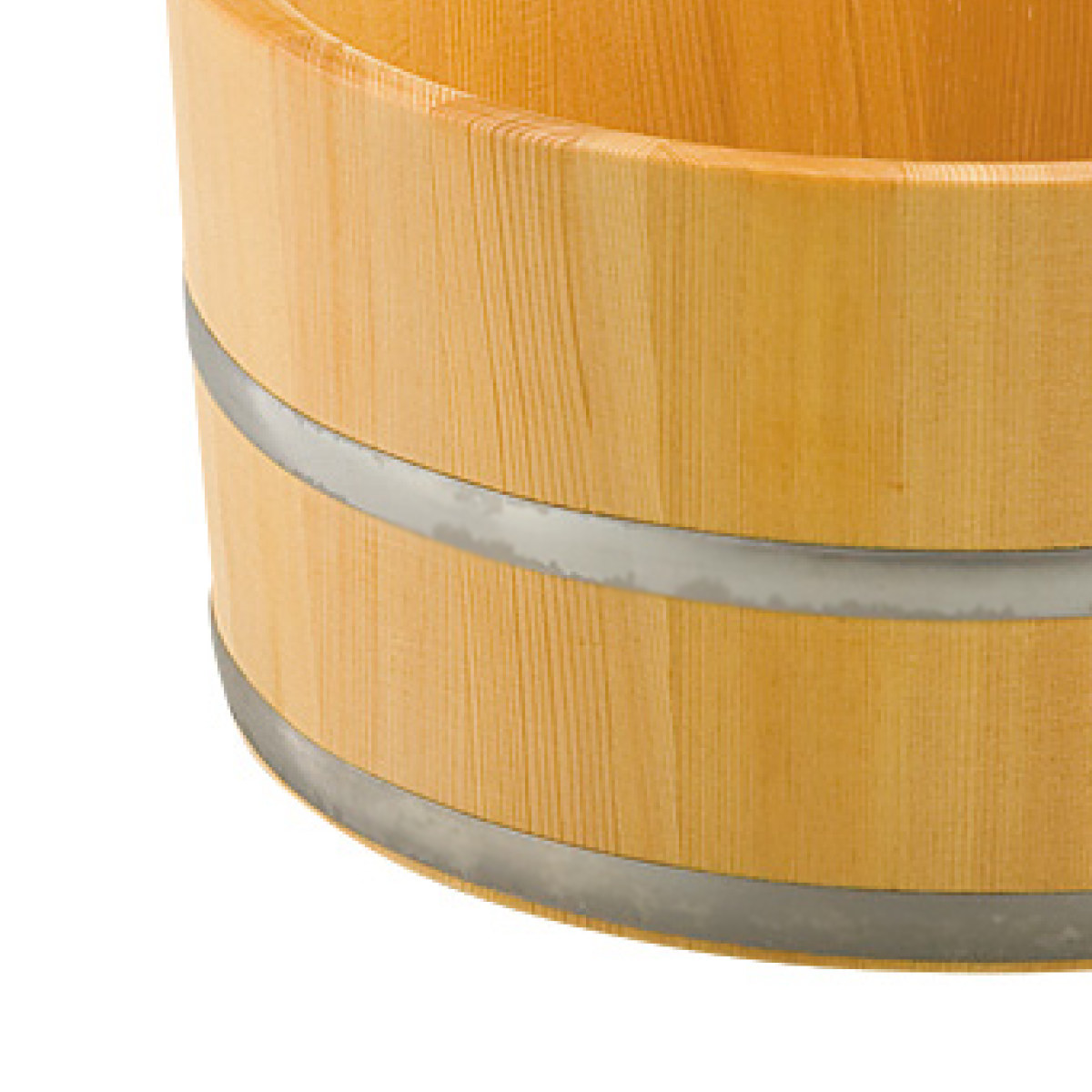 湯桶 木製 ステンレスタガ 椹 サワラ ( 湯おけ 天然木 風呂桶 桶 おけ 風呂おけ 洗面器 お風呂 木 さわら ウォッシュボール 銭湯 温泉 取っ手 木目 すくいやすい 軽量 レトロ 日本製 )